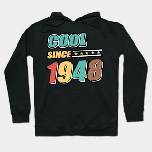 Cool Since Year 1948 Birthday Hoodie
